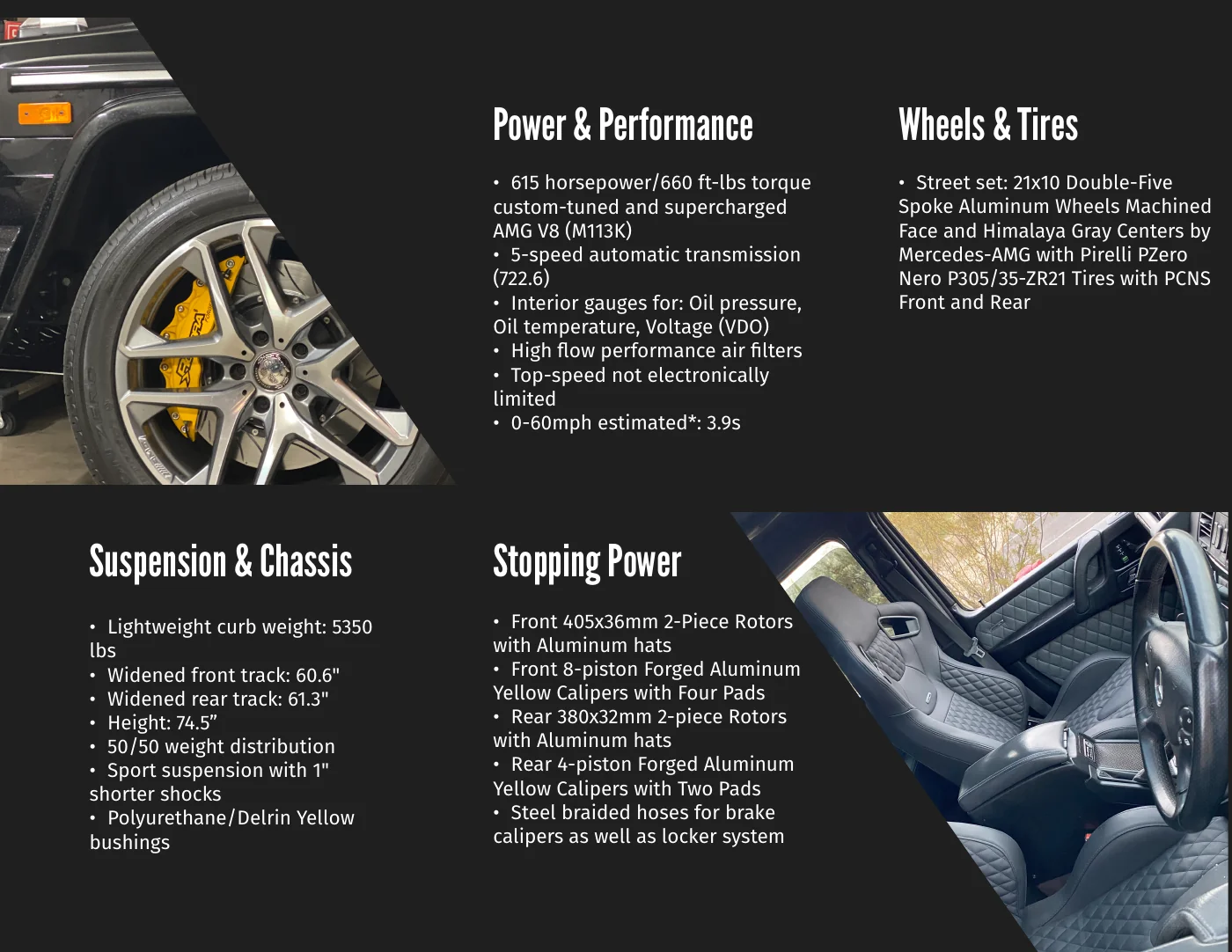 G55N brochure preview showing wheel, cabin and performance specifications