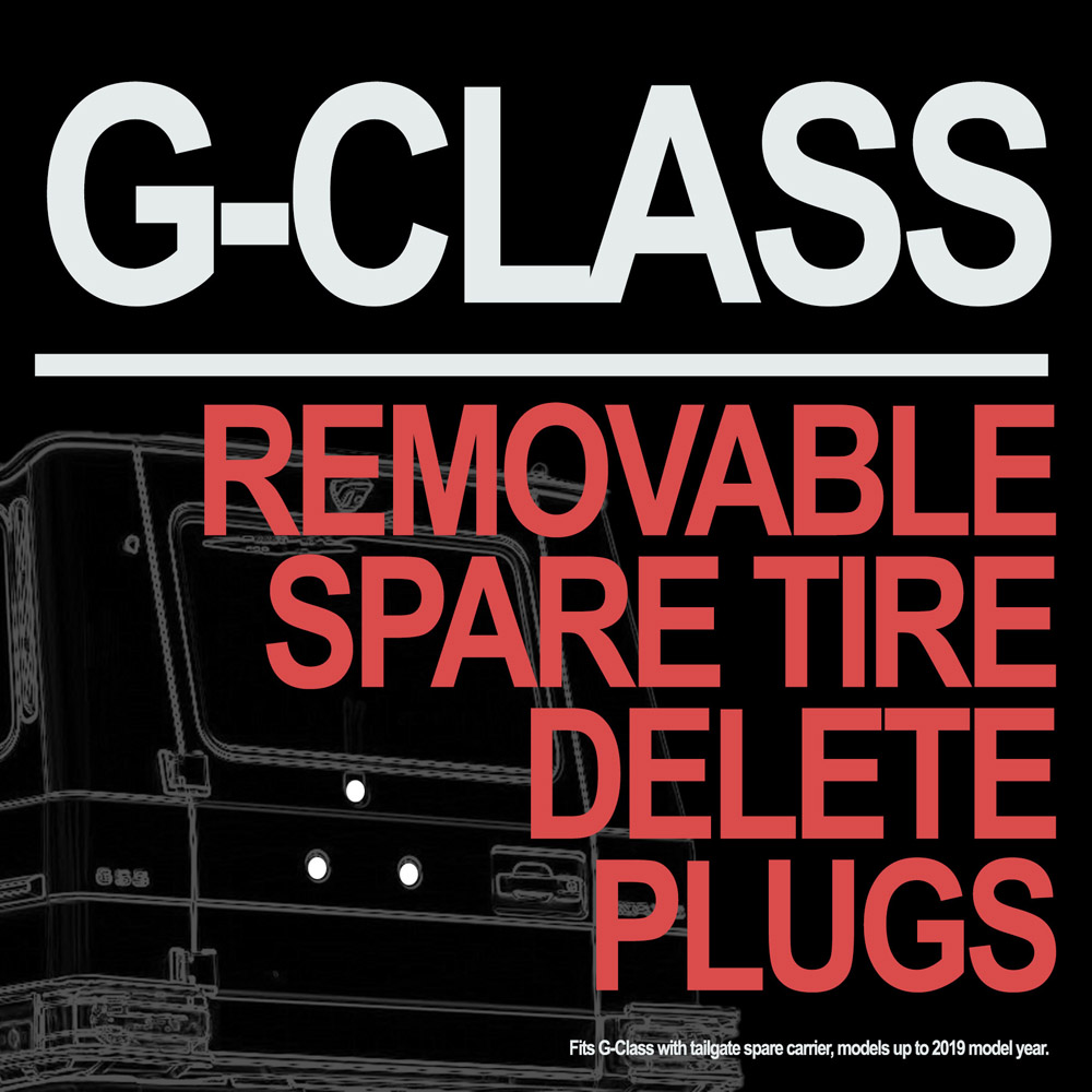 MyW463 removable spare tire delete plugs for G-Class